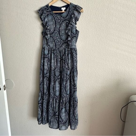 j.Crew Tiered ruffled tiered sundress with flutter sleeves Size 8 - Picture 2 of 9